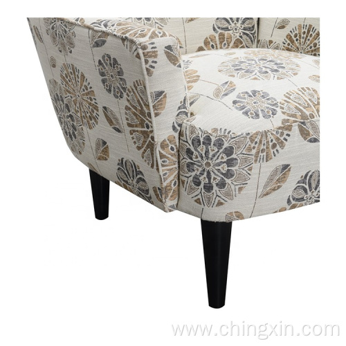 Modern Taupe Multi Fabric Arm Chair